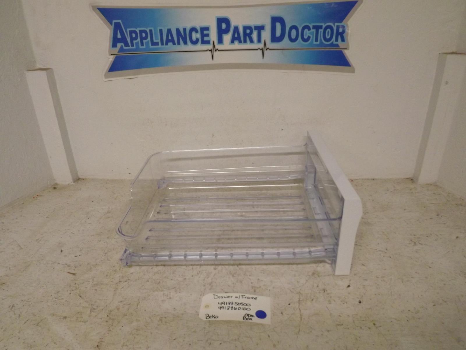 Beko Refrigerator 4918850500 4918860100 Drawer w/Frame Open Box Beko Refrigerator 4918850500 4918860100 Drawer w/Frame Open Box